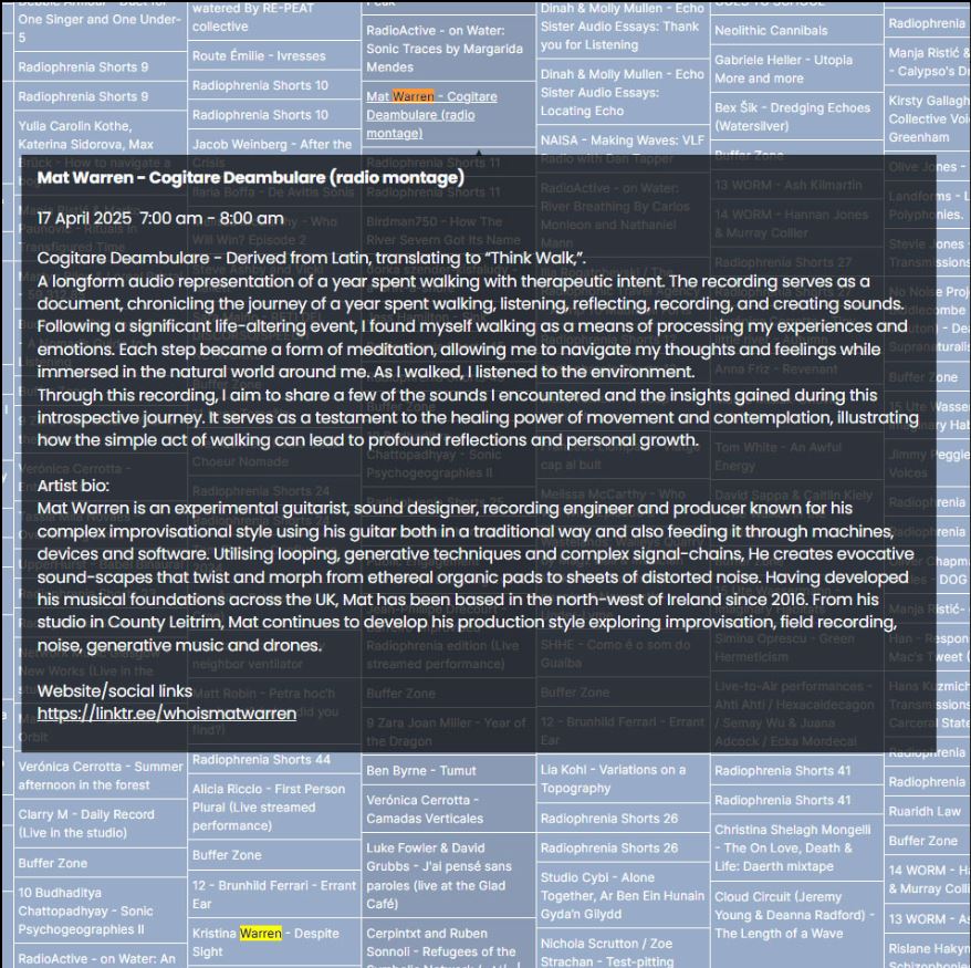 Radiophrenia 2025